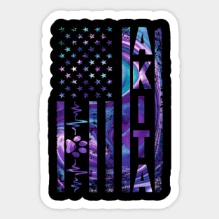 Akita Flag Sticker